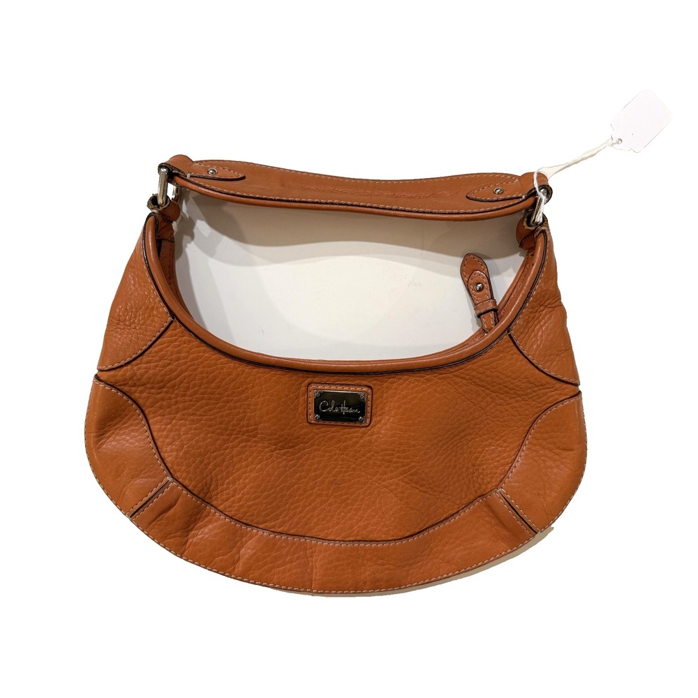 Vintage Cole Haan Hobo Bag Brown Leather Shoulder Purse Y2K